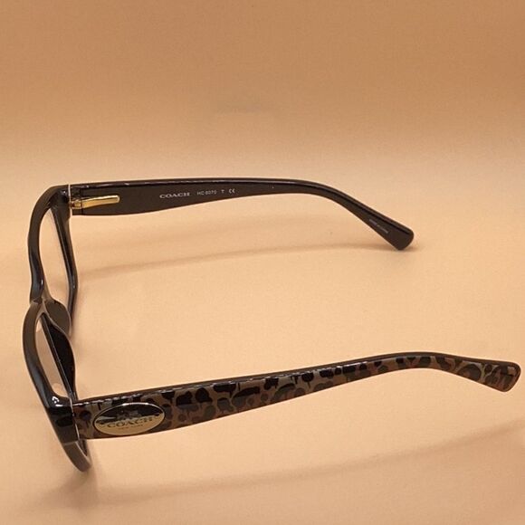 Coach HC6070 5342 Womens Eyeglasses Black / Wild Beast Cats Eye Frames 53 mm - Picture 1 of 4